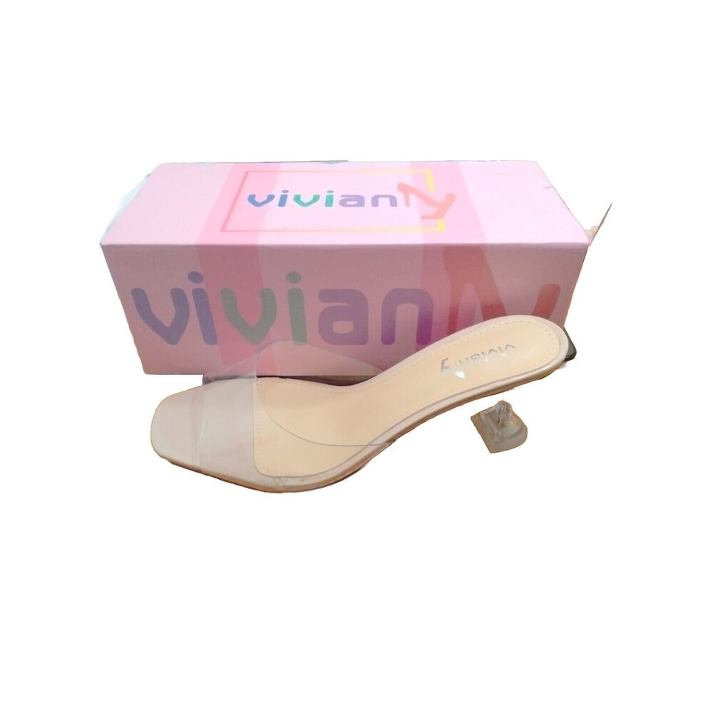 Vivianly Clear Round Toe Stiletto